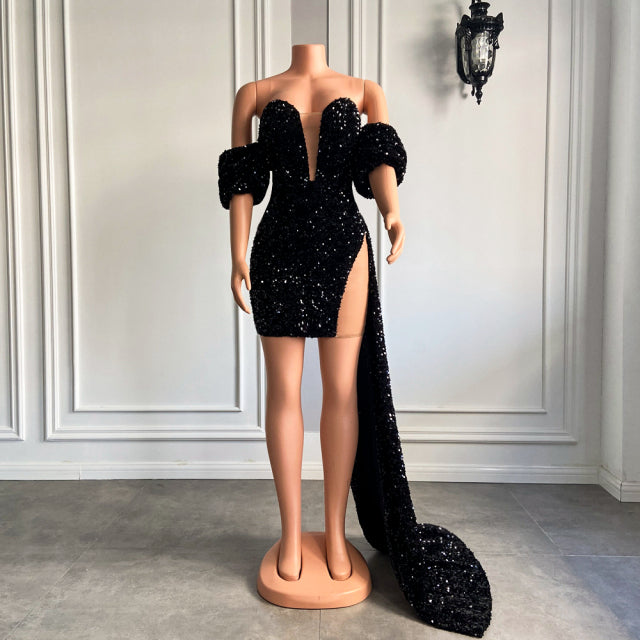 Stunning Off The Shoulder Sexy  Real Custom Made Short Prom Dresses, Evening Dress and summer dress