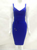 Spaghetti Strap V-neck Tight sexy Cocktail party bandage dress
